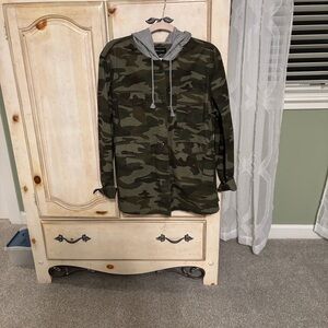 New Look Green and Gray Hoodie